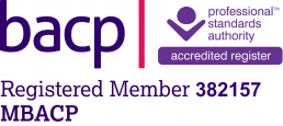 BACP Logo Registered Member Joanne Brown (382157) from Evolve Counselling.